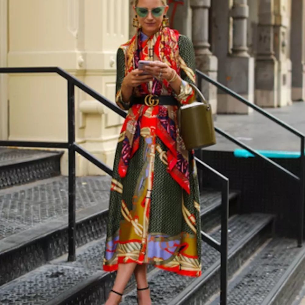 Zara Multicolor Midi Dress